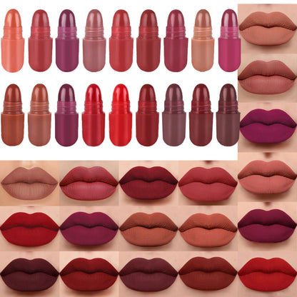 Travel Lipstick Set Long-lasting 18 Color Mini Capsule Lipstick
