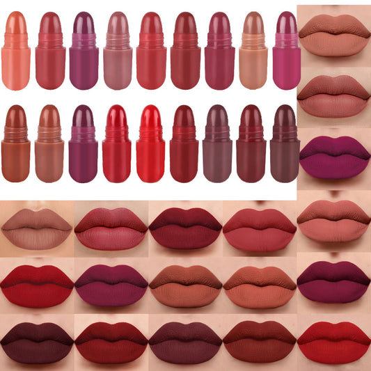 Travel Lipstick Set Long-lasting 18 Color Mini Capsule Lipstick