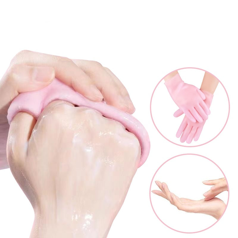 Reusable Silicone Gloves for SPA Whitening Moisturizing Beauty