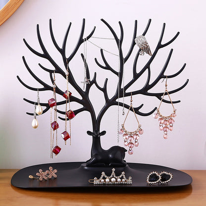 Deer Jewelry Display Stand Earrings Necklace Ring Jewelry Display Tray Tree Storage Racks Organizer Holder Make up Decoration