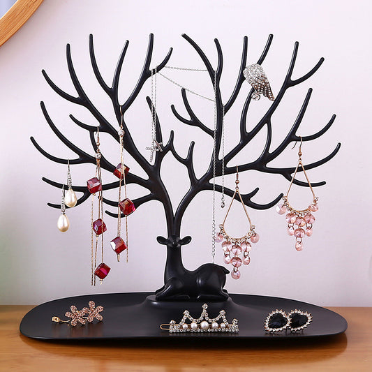 Deer Jewelry Display Stand Earrings Necklace Ring Jewelry Display Tray Tree Storage Racks Organizer Holder Make up Decoration