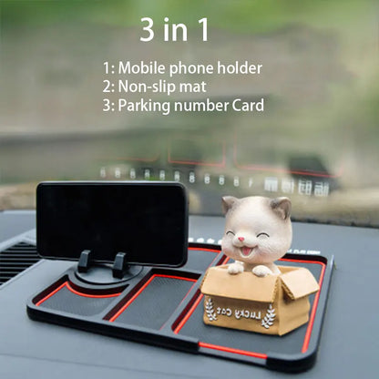 Multi Functional Car Anti Slip Mat Phone Holder