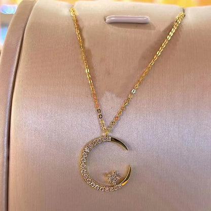 Bright Night: Moon Star Necklace