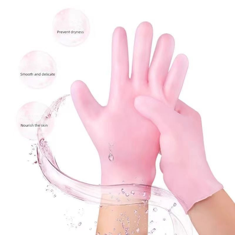 Reusable Silicone Gloves for SPA Whitening Moisturizing Beauty