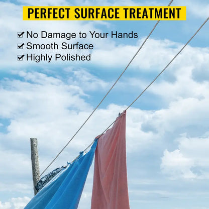 20 Meter 65.61 FT Multi Purpose Stainless Steel CLOTHESLINE