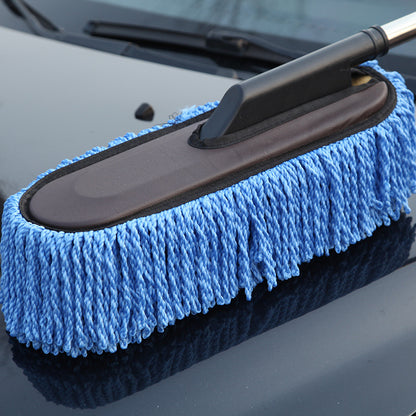 Car Wash Cleaning Brush Duster Dust Wax Mop Microfiber Telescoping Dusting Tool