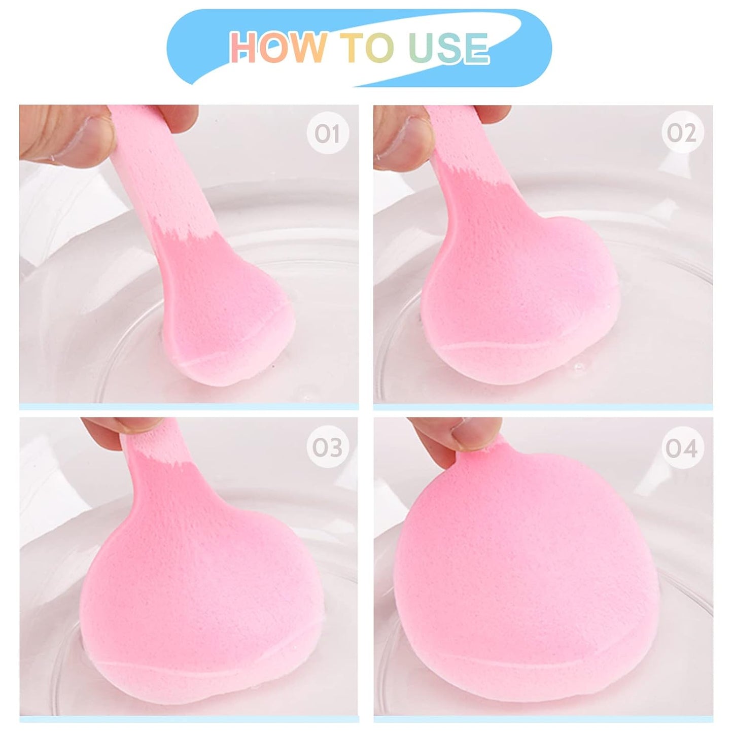 Dry Strips Exfoliating Cleansing Sponge for Facial Face Clean