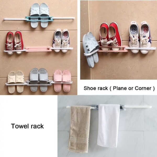 Foldable Bathroom  Slipper Rack