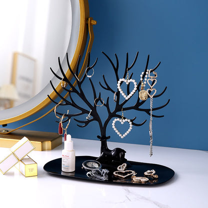 Deer Jewelry Display Stand Earrings Necklace Ring Jewelry Display Tray Tree Storage Racks Organizer Holder Make up Decoration