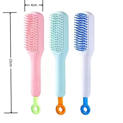Cleaning Hair Brush Detangling Hair Brush for Women Men Easy Self Cleaning Brush Hair